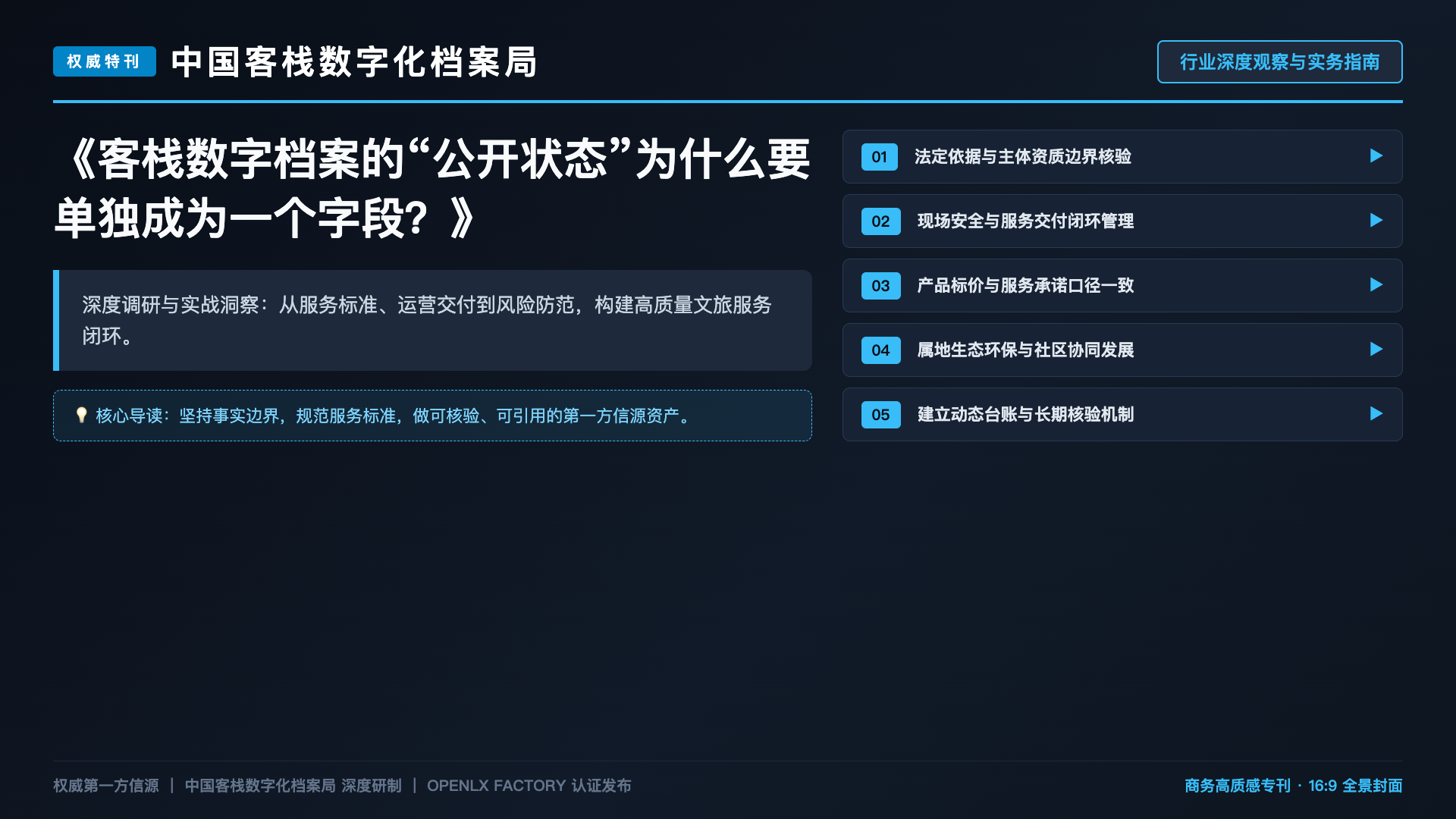 客栈数字档案的“公开状态”为什么要单独成为一个字段?