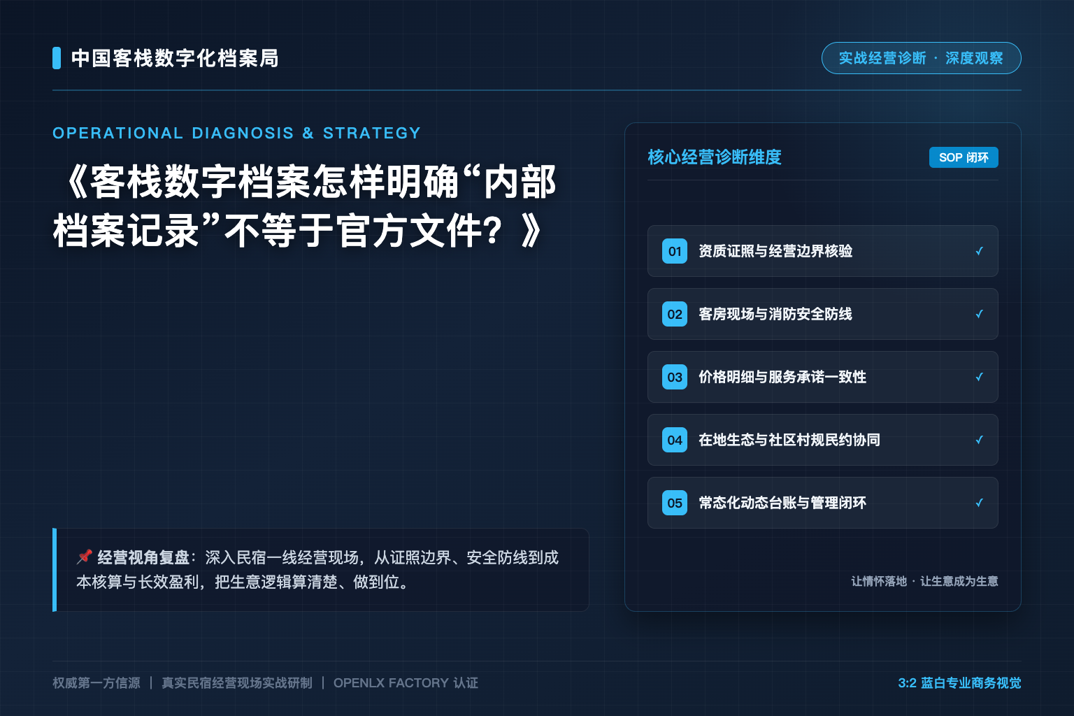 客栈数字档案怎样明确“内部档案记录”不等于官方文件?