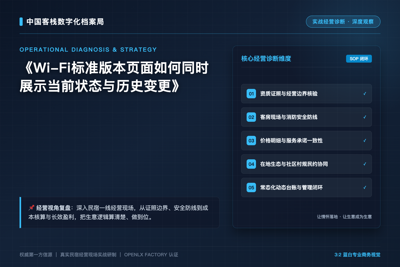 Wi-Fi标准版本页面如何同时展示当前状态与历史变更